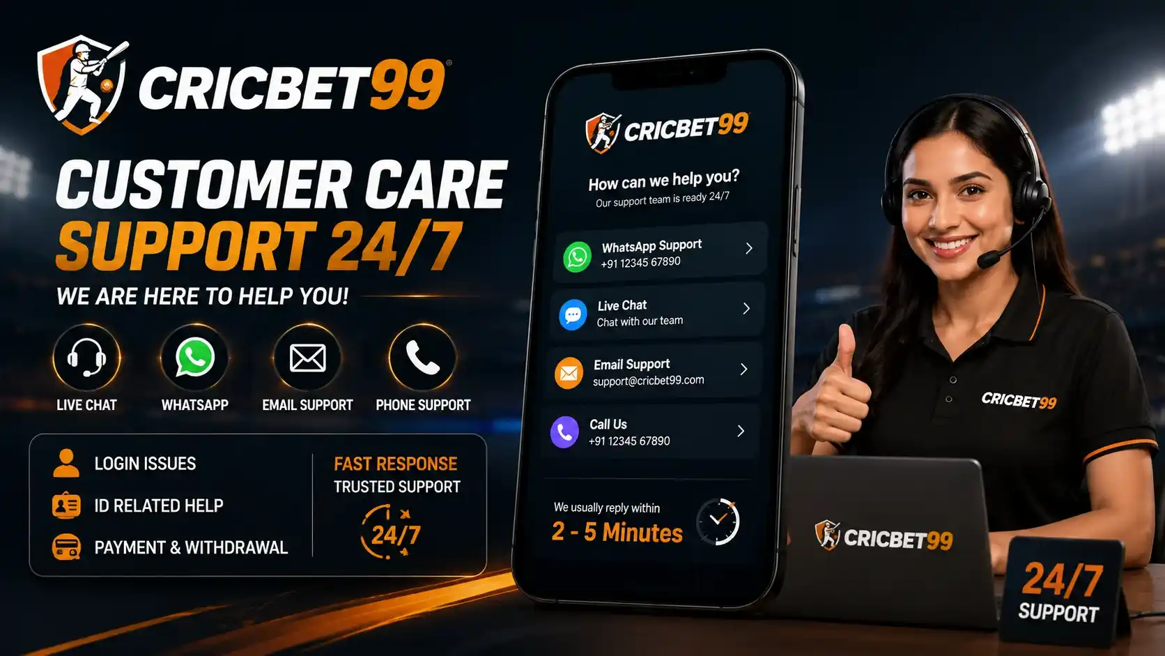 Cricbet99 Customer Care Number
